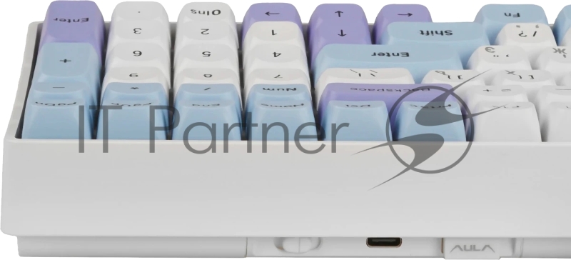Клавиатура AULA S100Pro Blue-White-Dark Purple, механическая