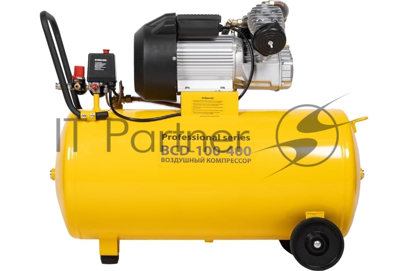 Компрессор воздушный поршневой масляный Ballu BCD-100-400 желтый