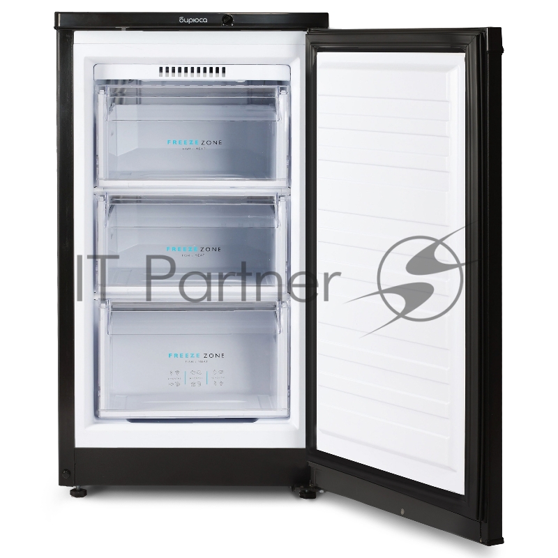 Морозильная камера Бирюса B412 черный, 80л, 3 ящика