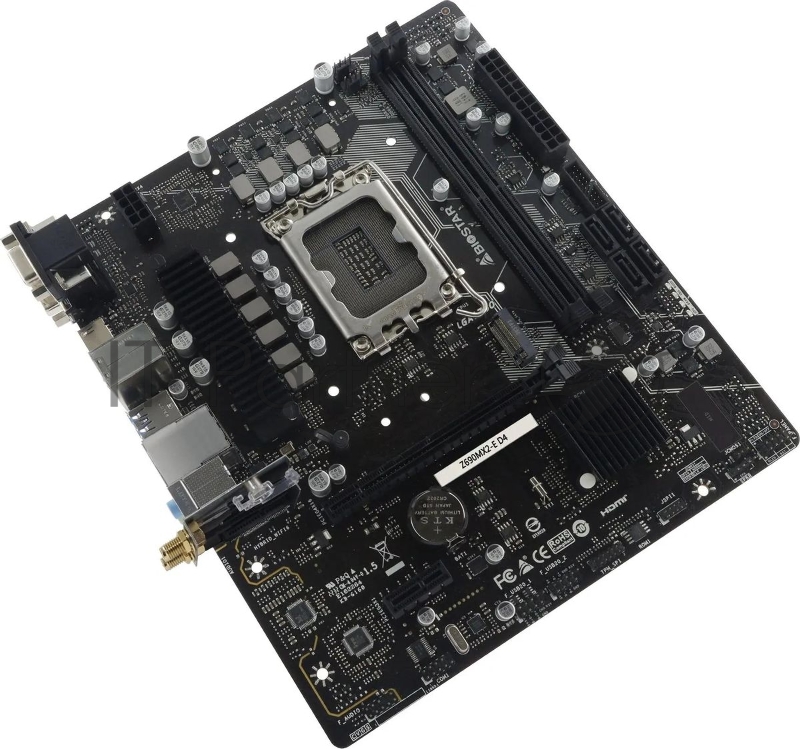 Материнская плата Biostar Z690MX2-E D4 Soc-1700 Intel Z690 2xDDR4 mATX AC`97 8ch(7.1) 2.5Gg RAID+VGA+DVI+HDMI