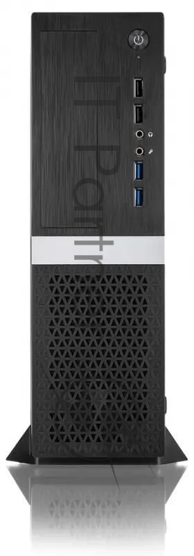 Корпус без блока питания Foxline FL-211 черный mATX Desktop mATX case, w/o PSU, w/2xUSB2.0+2xUSB3.0, NO pwr cord, w/ 8cm FAN