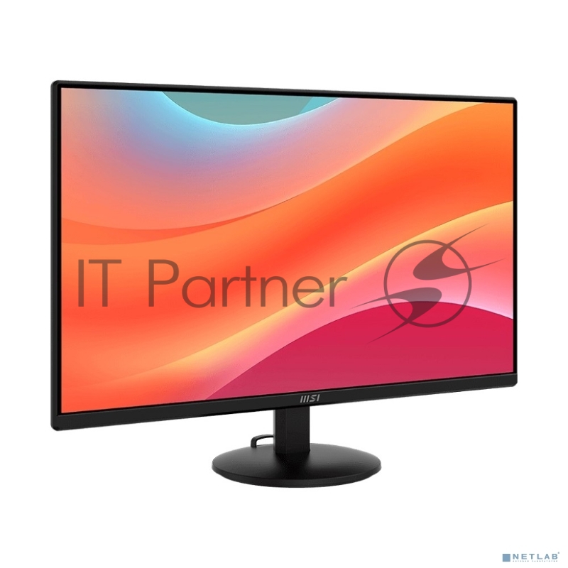 Монитор 23.8 MSI PRO MP242L IPS 1920x1080, 100 Гц, 4 мс, 16:9, 250 кд/м², HDMI 1.4b, DP 1.2a, 3.5 мм, Adaptive-Sync, черный