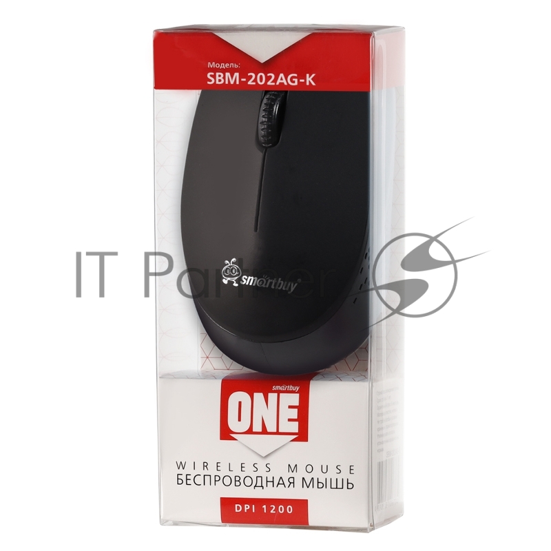 Мышь беспроводная SMARTBUY (SBM-202AG-K) ONE 202AG-K черный
