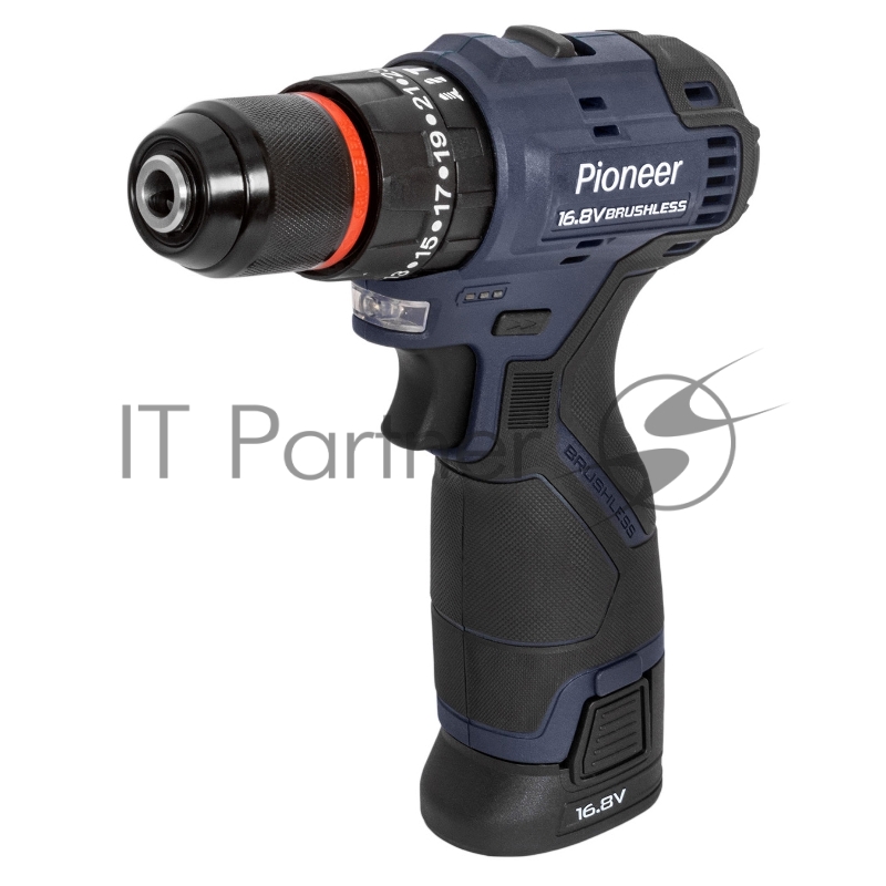 Шуруповерт аккумуляторный PIONEER CID-E1602BL-22C черный, синий