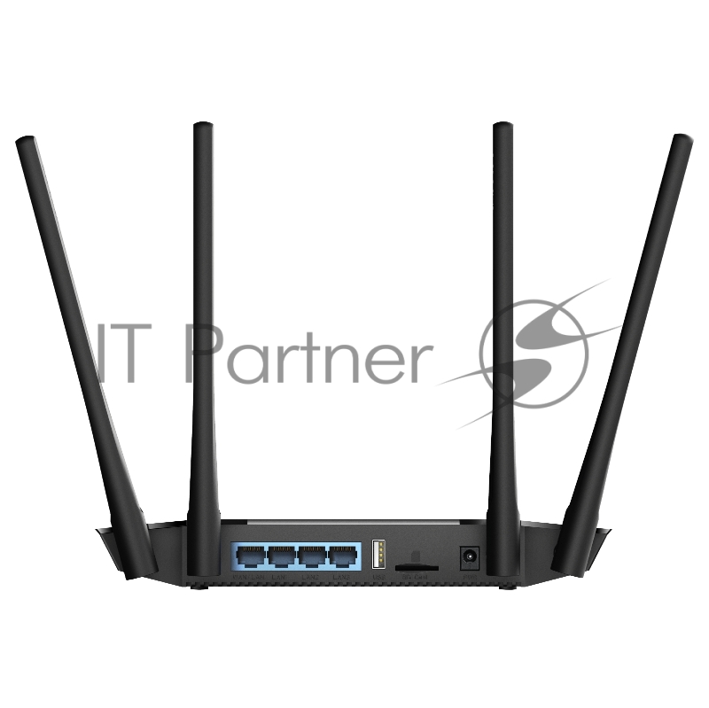 Роутер беспроводной Cudy LT400 N300 10/100BASE-TX/4G cat.4 черный