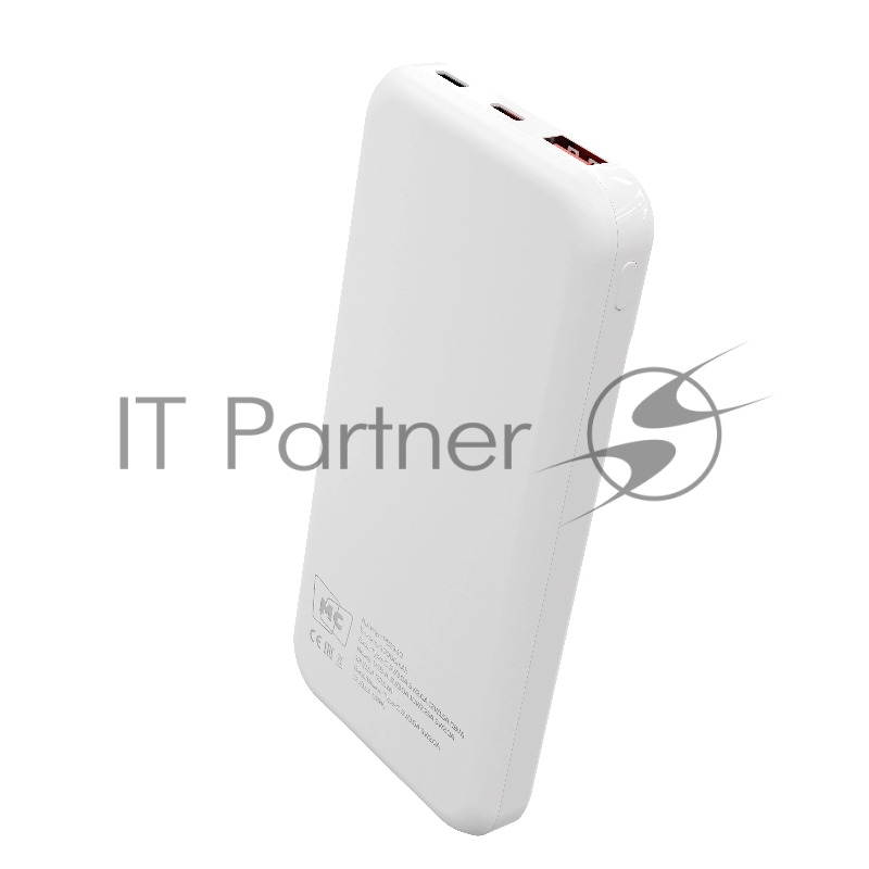 Внешний аккумулятор MORE CHOICE (4620202552747) PB29-10 10000mAh 1USB+2Type-C 3.0A 22.5W+PD20W+QC3.0 , белый