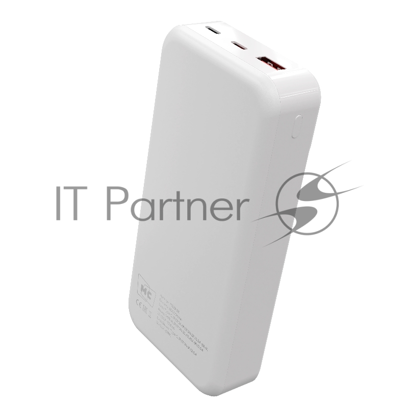 Внешний аккумулятор MORE CHOICE (4620202552785) PB29-20 20000mAh 1USB+2Type-C 3.0A 22.5W+PD20W+QC3.0 , белый