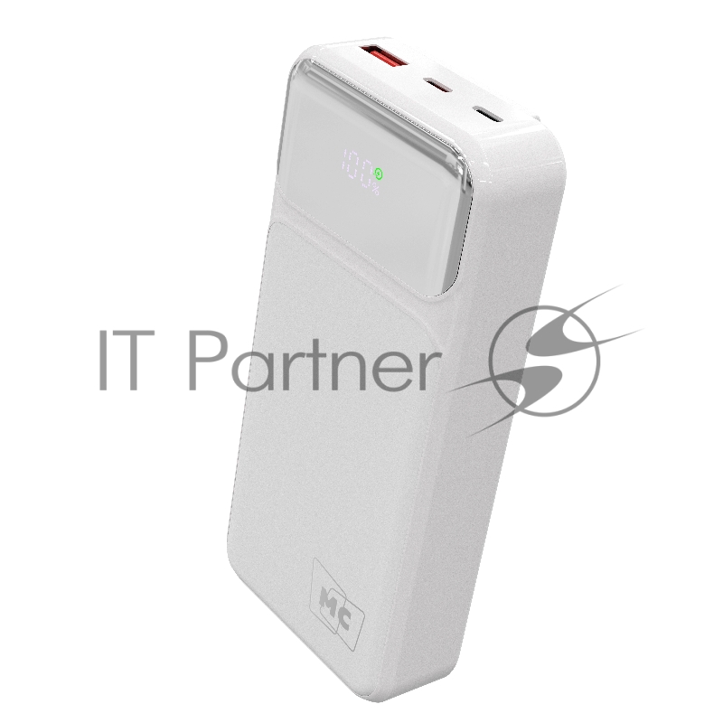 Внешний аккумулятор MORE CHOICE (4620202552785) PB29-20 20000mAh 1USB+2Type-C 3.0A 22.5W+PD20W+QC3.0 , белый