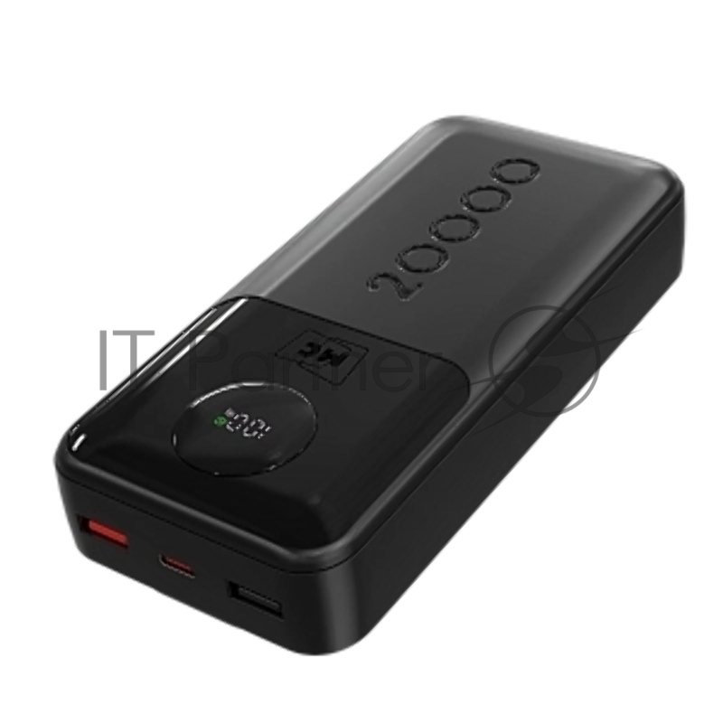 Внешний аккумулятор MORE CHOICE (4620202552815) PB35-20 20000mAh 2USB+1Type-C 3.0A 22.5W+PD20W+QC3.0 LE, черный