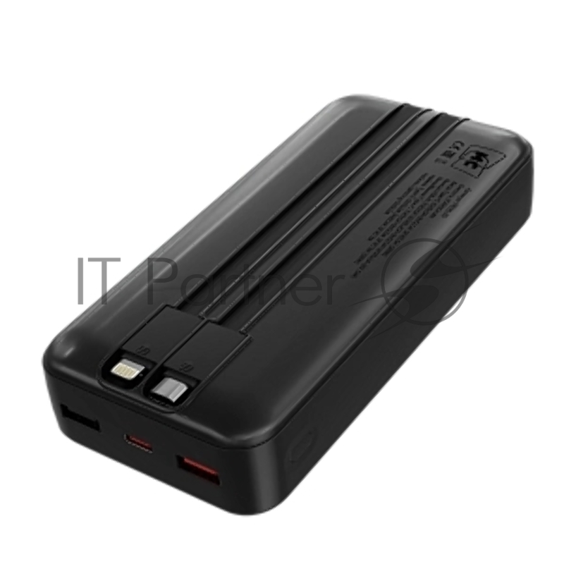 Внешний аккумулятор MORE CHOICE (4620202552815) PB35-20 20000mAh 2USB+1Type-C 3.0A 22.5W+PD20W+QC3.0 LE, черный