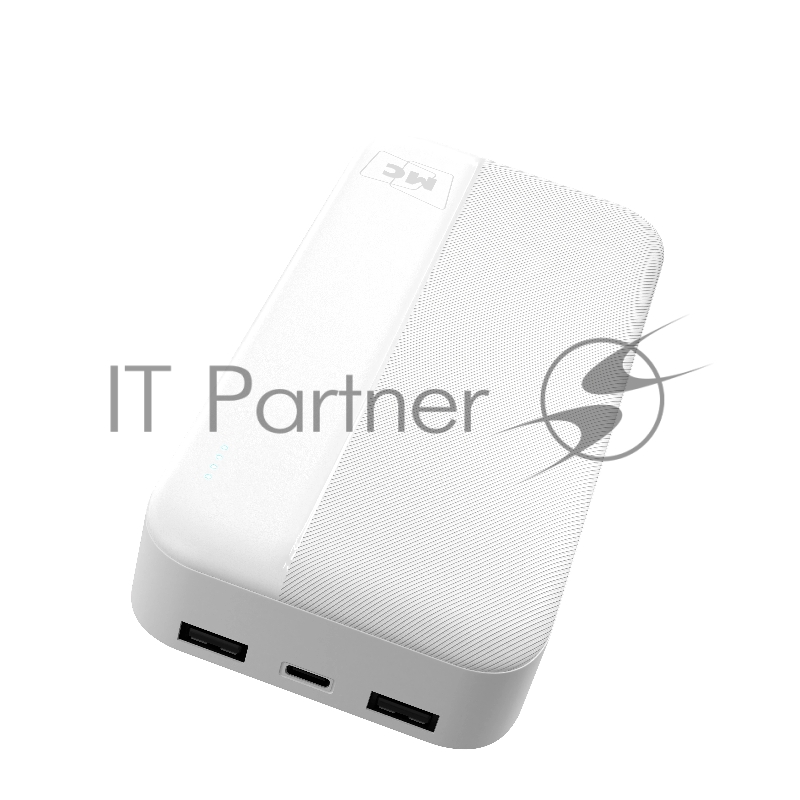 Внешний аккумулятор MORE CHOICE (4620202552938) PB25-20 20000mAh 2USB+Type-C+1micro USB 2.0A, белый
