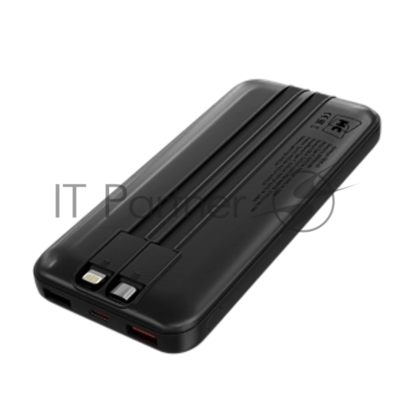 Внешний аккумулятор MORE CHOICE (4620202552792) PB35-10 10000mAh 2USB+1Type-C 3.0A 22.5W+PD20W+QC3.0, черный