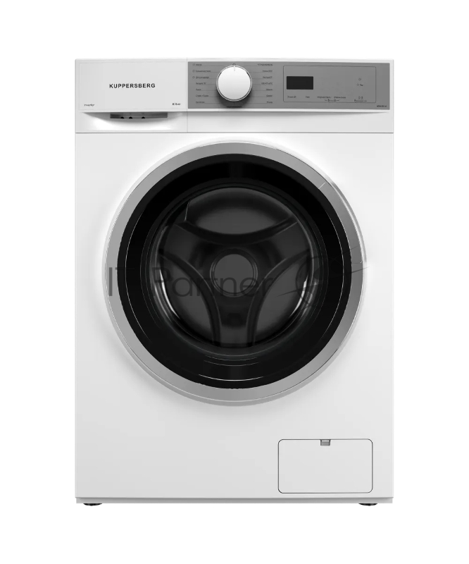 Стирально-сушильная машина KUPPERSBERG WDM 470 W, High-Tech, отдельностоящая, глубина 52.5 см, загрузка 8 кг, загрузка при сушке 6 кг, 14 программ, 1400 об/мин, инверторный BLDC двигатель, сенсорное/поворотное управление, пар, самодиагностика, дозагр