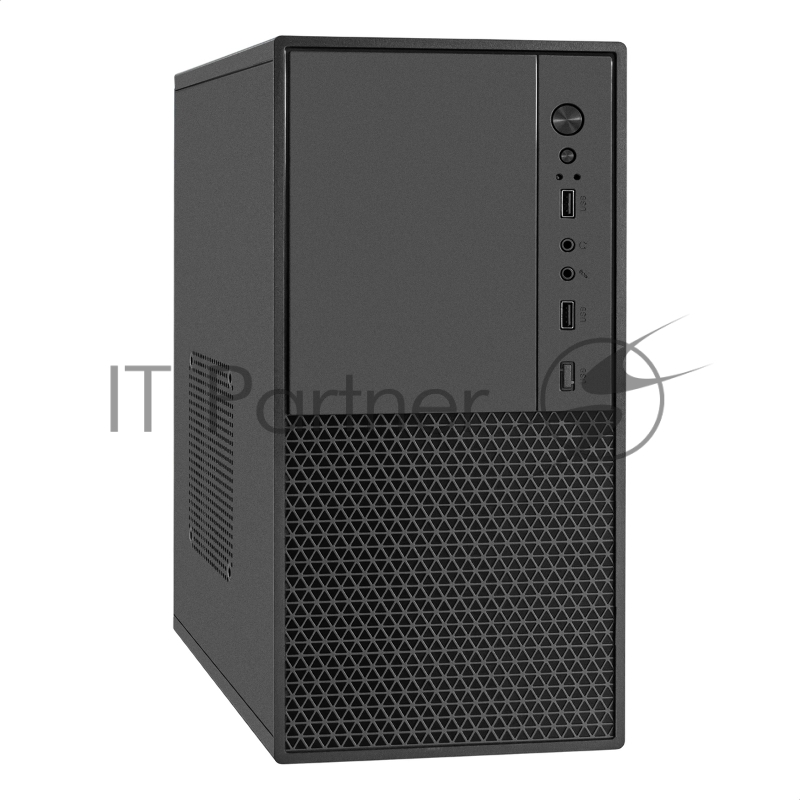 Корпус Minitower ExeGate BAA-308M-AAA350 (mATX, БП AAA350 с вент. 8см, 2*USB, HD Audio, черный)