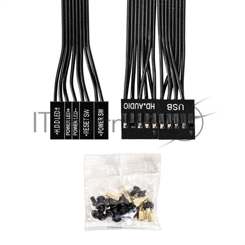 Корпус Minitower ExeGate BAA-303M-UNS500 (mATX, БП UNS500 с вент. 12см, 2*USB, HD Audio, черный)