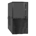 Корпус Minitower ExeGate BAA-308M-UNS350 (mATX, БП UNS350 с вент. 12см, 2*USB, HD Audio, черный)