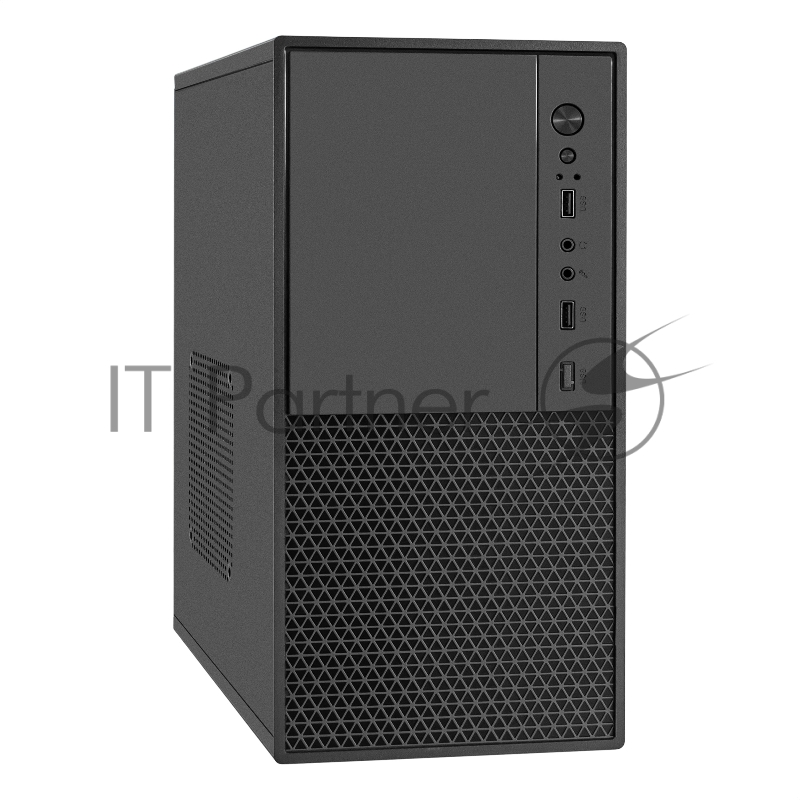 Корпус Minitower ExeGate BAA-308M-UNS450 (mATX, БП UNS450 с вент. 12см, 2*USB, HD Audio, черный)