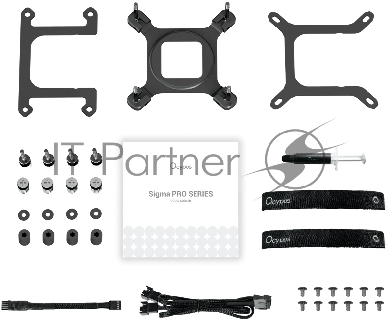Система охлаждения Ocypus Sigma L36 PRO BK IPS Display/ black/ 310W/ All Intel/ AMD AM* / Screws