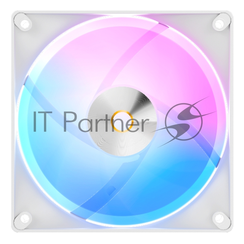 Вентилятор для корпуса Ocypus Delta F12 WH 3 IN 1, 120x120x25mm, 4-PIN PWM, 500-2000 RPM, 29 DBA MAX, HYDRO BEARING