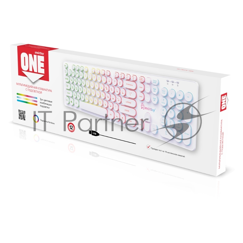 Клавиатура SMARTBUY (SBK-329U-W) ONE 329 USB белый