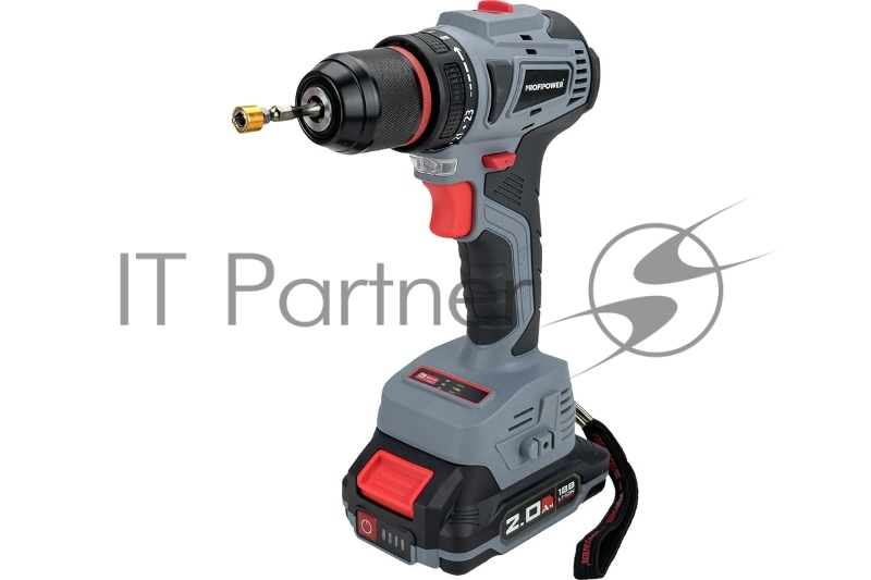 Шуруповерт бесщеточный ProfiPower MKBL-18B (18В,Li-ion-2шт,2.0Ач,40Нм,З/У, 0,8-10мм,магнитная бита, в кейсе)