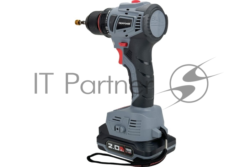 Шуруповерт бесщеточный ProfiPower MKBL-18B (18В,Li-ion-2шт,2.0Ач,40Нм,З/У, 0,8-10мм,магнитная бита, в кейсе)