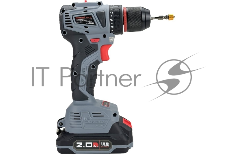 Шуруповерт бесщеточный ProfiPower MKBL-18B (18В,Li-ion-2шт,2.0Ач,40Нм,З/У, 0,8-10мм,магнитная бита, в кейсе)