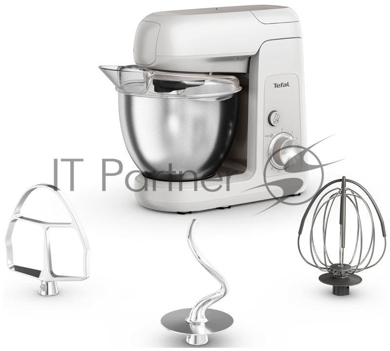 Кухонная машина Tefal Bake Partner QB520B38, серый/серебристый