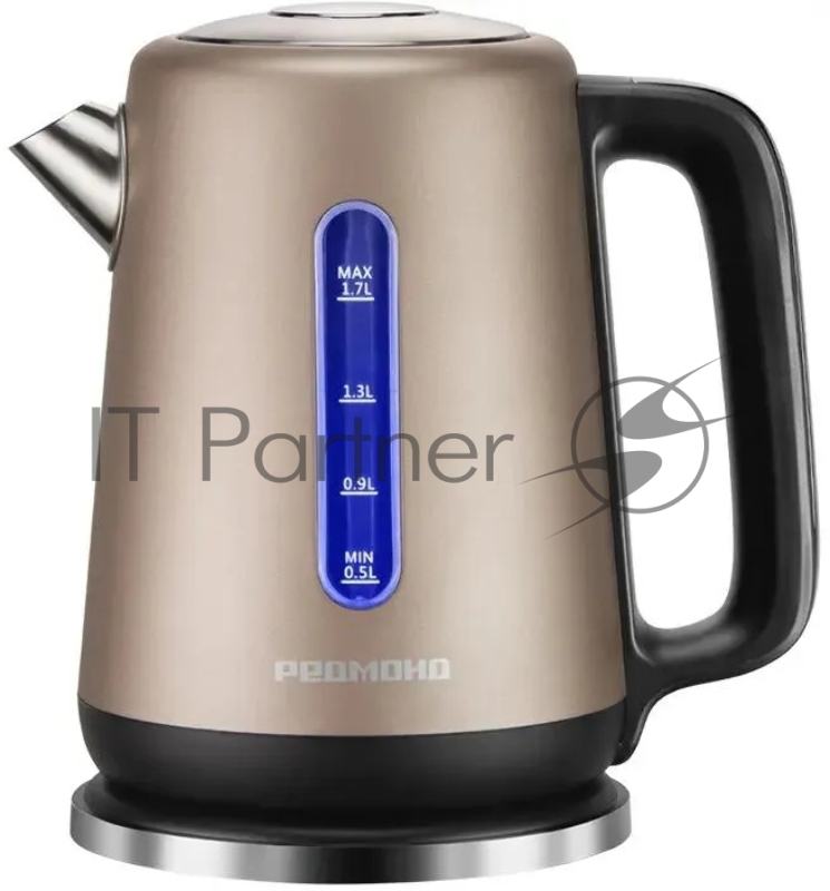 Чайник электрический Redmond KM238 1.7л. 2200Вт шампань корпус: нерж.сталь/пластик