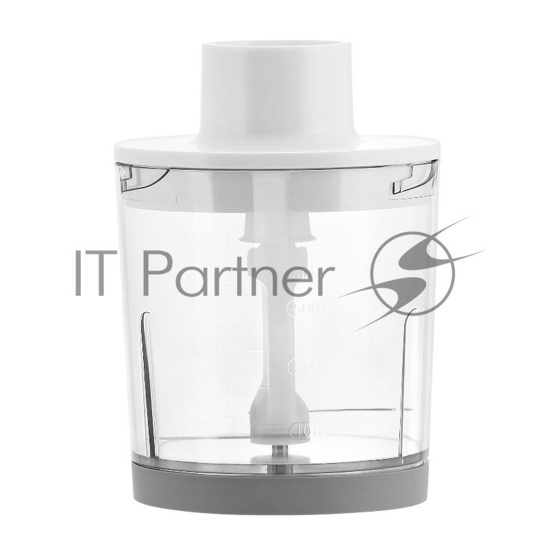 Погружной блендер KORTING KHB 0311 Polar, мощность 1200 Вт,объем чаши 500 мл, механическое/кнопочное управление, 4 насадки (блендер, измельчитель, миксер, насадка для пюре), 6 скоростей, турборежим, белый