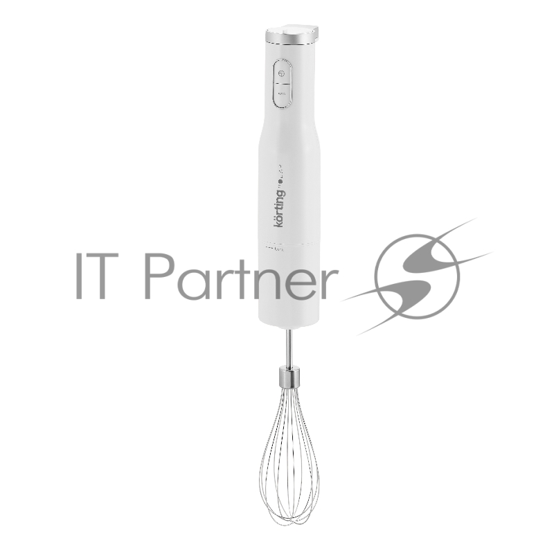Погружной блендер KORTING KHB 0311 Polar, мощность 1200 Вт,объем чаши 500 мл, механическое/кнопочное управление, 4 насадки (блендер, измельчитель, миксер, насадка для пюре), 6 скоростей, турборежим, белый