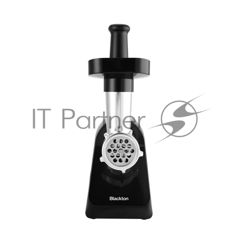 Мясорубка Blackton Bt MG1110 черный/серый, 1200Вт, производительность до 1.5 кг/мин / Количество скоростей: 1 / Функция реверса / DualProtect технология: защита от перегрузки и перегрева / Прорезиненные ножки / Материал корпуса: пластик / Материал за