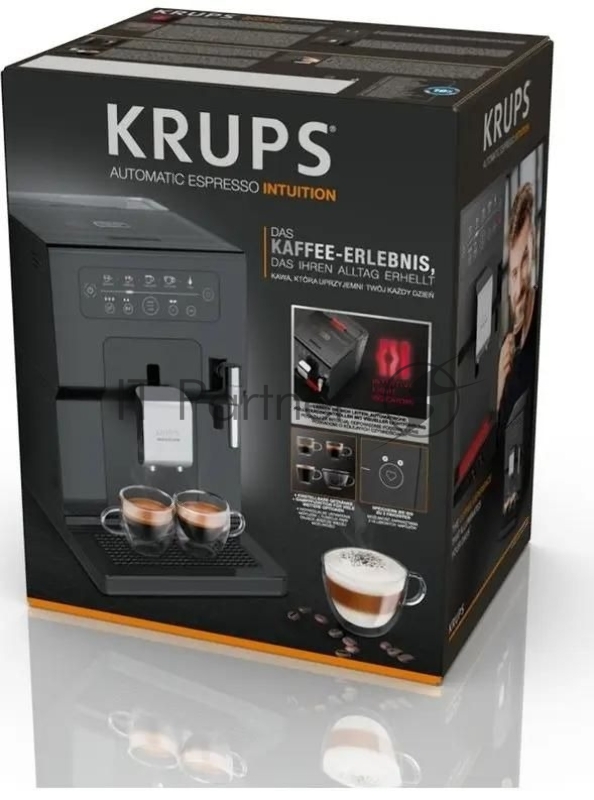 Кофемашина Krups Essential EA870810 1450Вт черный/нержавеющая сталь