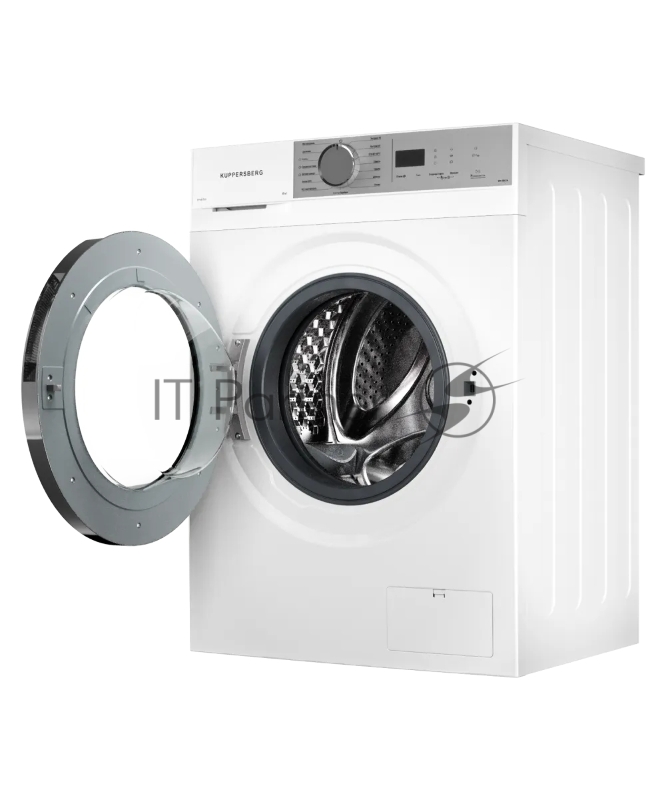 Стиральная машина KUPPERSBERG WM 480 W, отдельностоящая, 8 кг, 15 программ, 1400 об/мин, пар, дозагрузка белья, отложенный старт, предварительная стирка, LED дисплей, энергоэффективность А+++, цвет белый