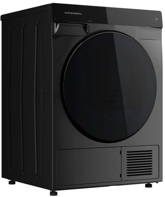 Сушильная машина KUPPERSBERG DM 590 GR, High-Tech, загрузка 10 кг, 16 программ, тепловой насос, отсрочка старта, реверс барабана, ультрафиолет, сенсорное управление, блокировка от детей, энергоэффективность А+, серый