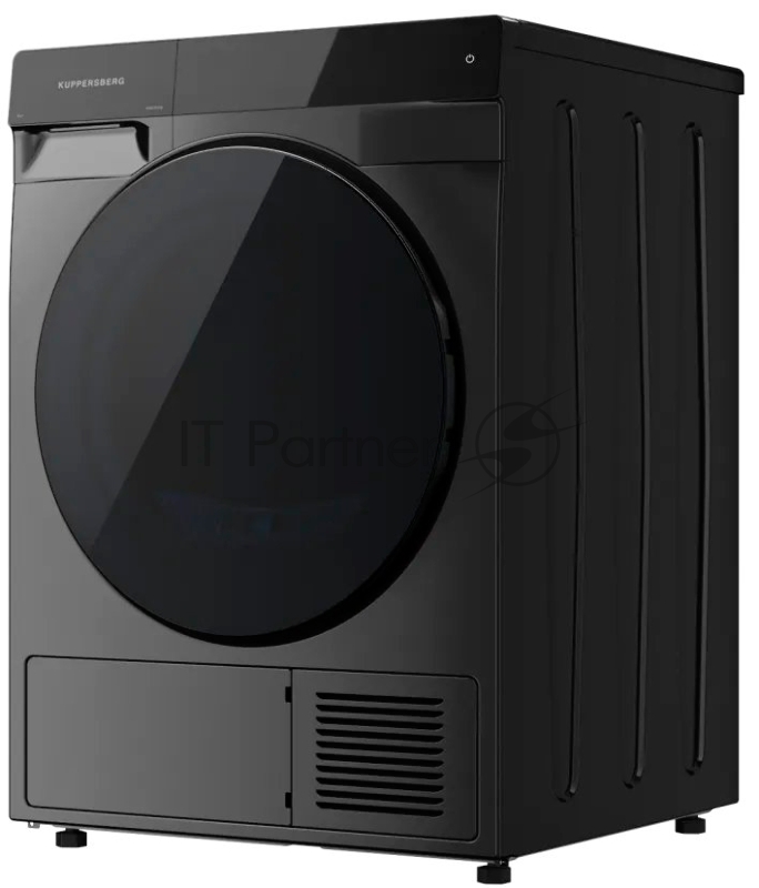 Сушильная машина KUPPERSBERG DM 590 GR, High-Tech, загрузка 10 кг, 16 программ, тепловой насос, отсрочка старта, реверс барабана, ультрафиолет, сенсорное управление, блокировка от детей, энергоэффективность А+, серый