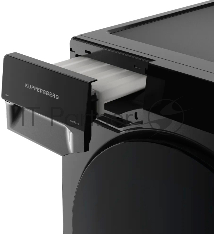 Сушильная машина KUPPERSBERG DM 590 GR, High-Tech, загрузка 10 кг, 16 программ, тепловой насос, отсрочка старта, реверс барабана, ультрафиолет, сенсорное управление, блокировка от детей, энергоэффективность А+, серый