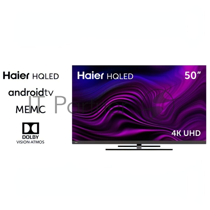Телевизор HAIER 50 SMART TV AX Pro серебристый Direct LED 4K UHD 60Hz Android