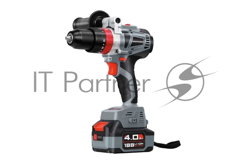 Аккумуляторный шуруповерт бесщеточный ударный ProfiPower MKDHP-18V (без акб,18В,80Нм, 2 скорости,магнитная бита,рукоятка,в коробке)