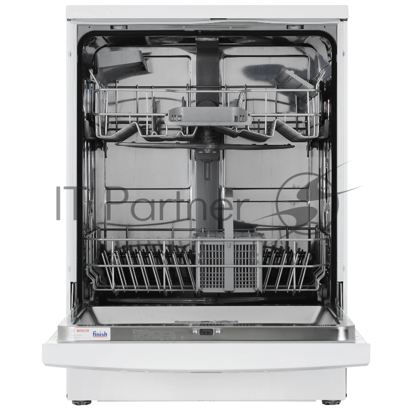 Отдельностоящая посудомоечная машина Bosch SMS26AW00Q Serie 2, 60см., Silence 12 комплектов цвет:белый Класс энергопотребления A++ уровень шума 48 дБ 6 программ, половинная загрузка , дисплей, таймер