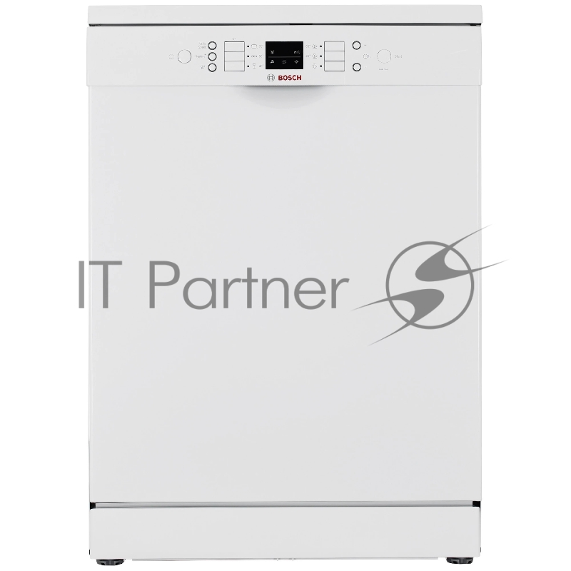 Отдельностоящая посудомоечная машина Bosch SMS26AW00Q Serie 2, 60см., Silence 12 комплектов цвет:белый Класс энергопотребления A++ уровень шума 48 дБ 6 программ, половинная загрузка , дисплей, таймер