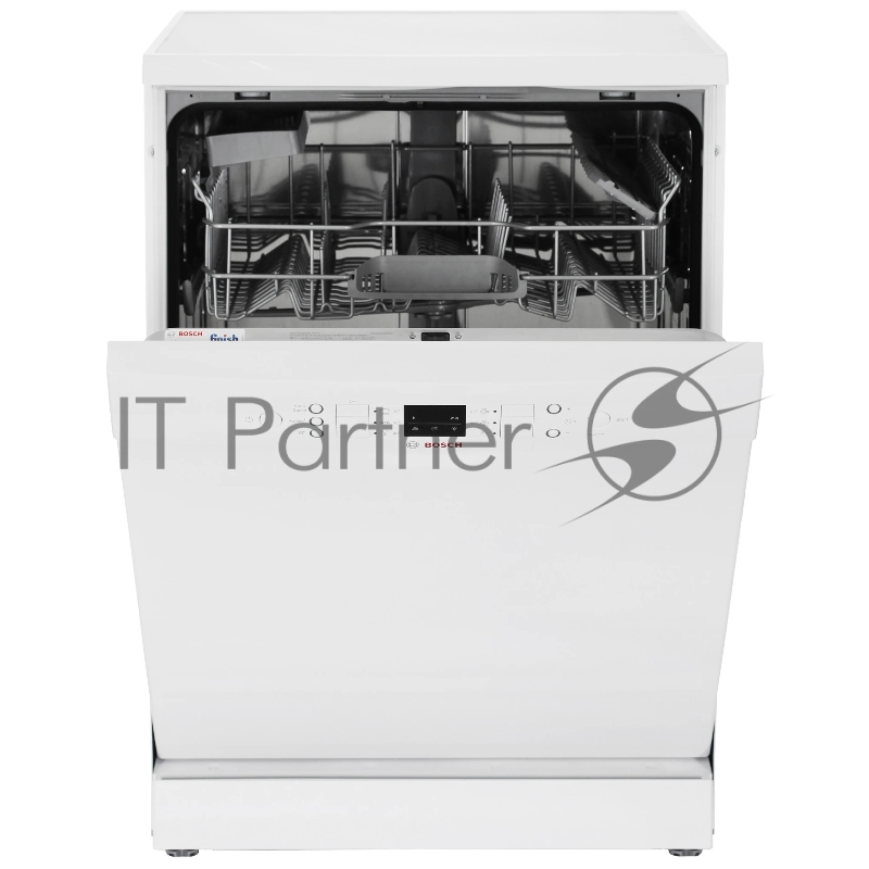 Отдельностоящая посудомоечная машина Bosch SMS26AW00Q Serie 2, 60см., Silence 12 комплектов цвет:белый Класс энергопотребления A++ уровень шума 48 дБ 6 программ, половинная загрузка , дисплей, таймер