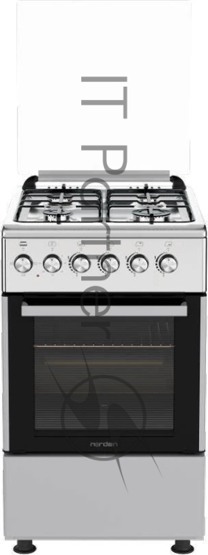 Плита комбинированная NORDEN FF5403GAZk Нержавеющая сталь