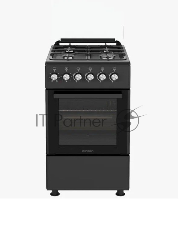 Плита комбинированная NORDEN FF5405GAZD Черный матовый