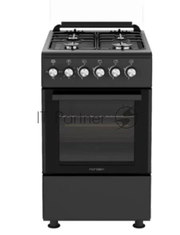 Плита комбинированная NORDEN FF6406GAZD Черный матовый