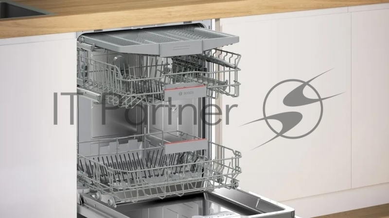 Встраиваемая посудомоечная машина Bosch SBH4HVX00E XXL, Serie 4, 60 cm, SuperSilence Класс A-A-A уровень шума 46 дБ, 14 комплектов,,автооткрывание дверцы после окончания программы, 6 программ, 4 температурных режима,