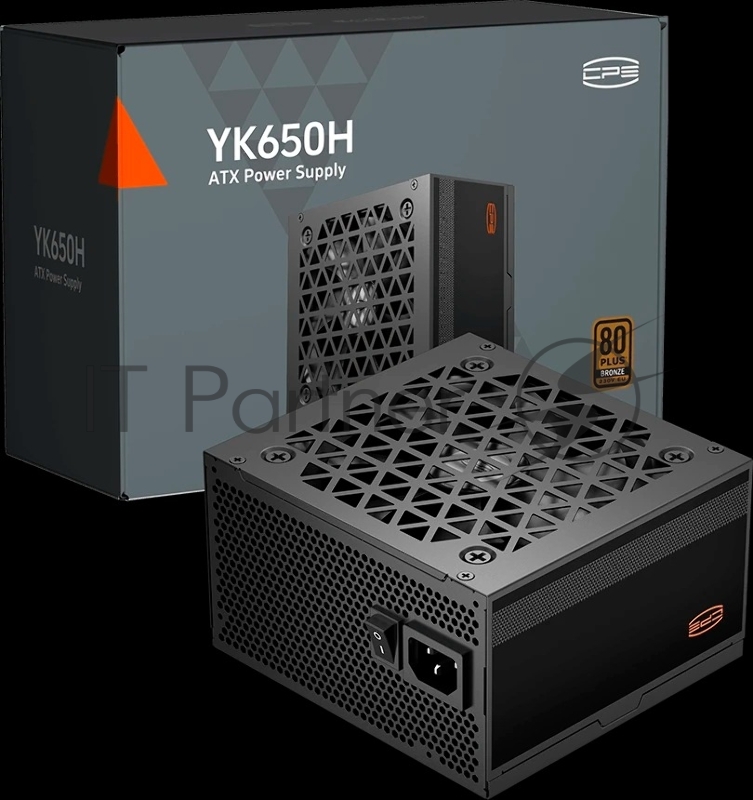 Блок питания ПК Power Supply PCCooler, 650W 80+ Bronze (ATX, ATX 2.52, Non-modular, 1x24(20+4)pin 550mm, 1xCPU*2 8(4+4)pin 650mm, 2xPCIe*2 8(6+2)pin 500mm, 6xSATA*3+MOLEX4pin*2, Active, 120x120mm, 140x150x86mm, APFC, OVP/UVP/OCP/SCP/OTP/OPP/SPD)