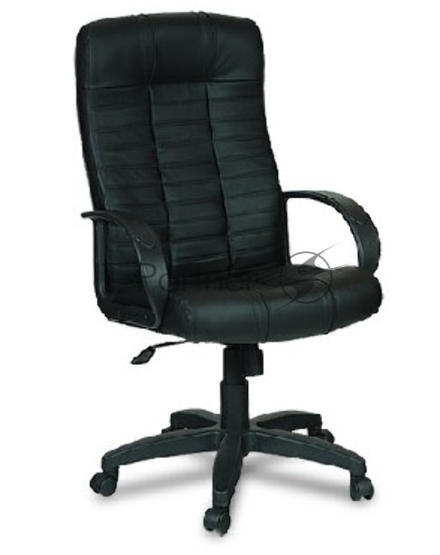 OLSS кресло АТЛАНТ Ультра,черный Экокожа Крестовина: Америка,Обивочный материал: Экокожа черная, Газпатрон: газ-патрон 4-й категории стабильности ).Механизм: Топ-Ган (механизм качания с фиксацией в крайних положениях).Размеры: В 1220-1330 Ш 500 Г 470