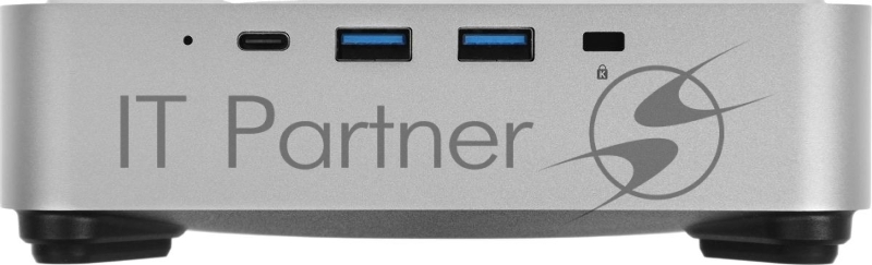 Мини ПК Chuwi AuBox Core i9 13900HK (2.6) 16Gb SSD512Gb Iris Xe Windows 11 Pro 2x2.5GbitEth WiFi BT 120W серебристый/черный