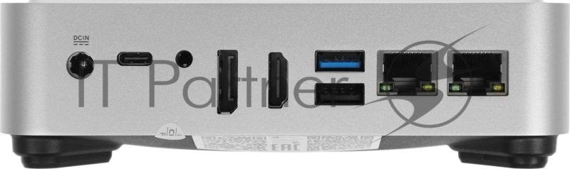 Мини ПК Chuwi AuBox Core i9 13900HK (2.6) 16Gb SSD512Gb Iris Xe Windows 11 Pro 2x2.5GbitEth WiFi BT 120W серебристый/черный